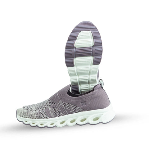 Calzado deportivo para dama 0500-020 color profundo violeta, gris claro