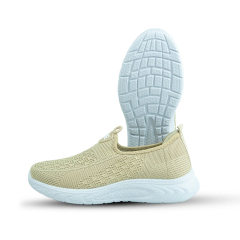 Calzado deportivo para dama 0500-043 color khaki, gris claro